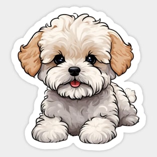 Kawaii Maltipoo Dog Lover Sticker